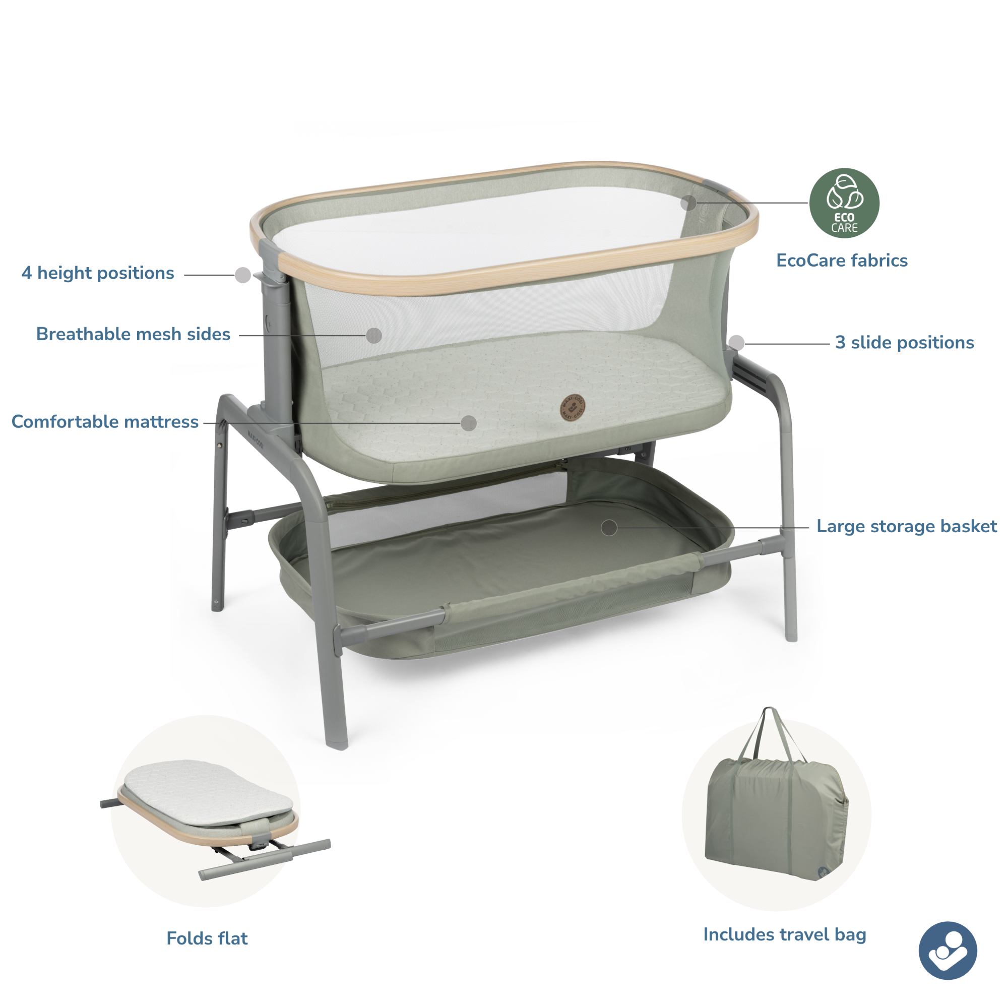 Maxi Cosi Iona Bassinet — alternate view