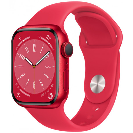 Apple 3137540 Apple Watch 8 GPS 41MM Sport Band Productred MNP73EL A