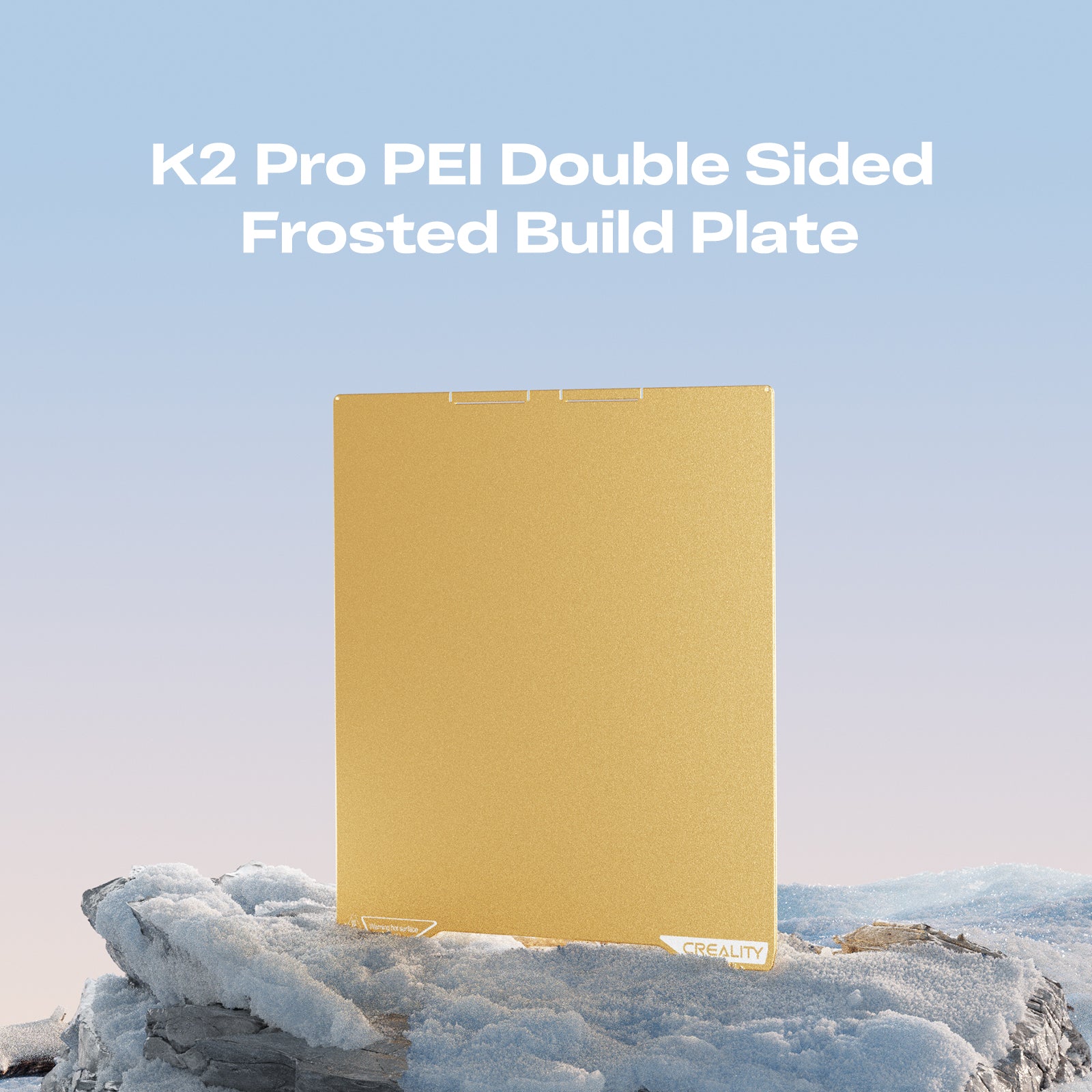 Creality K2 Pro PEI Double-Sided Frosted Build Plate — alternate view