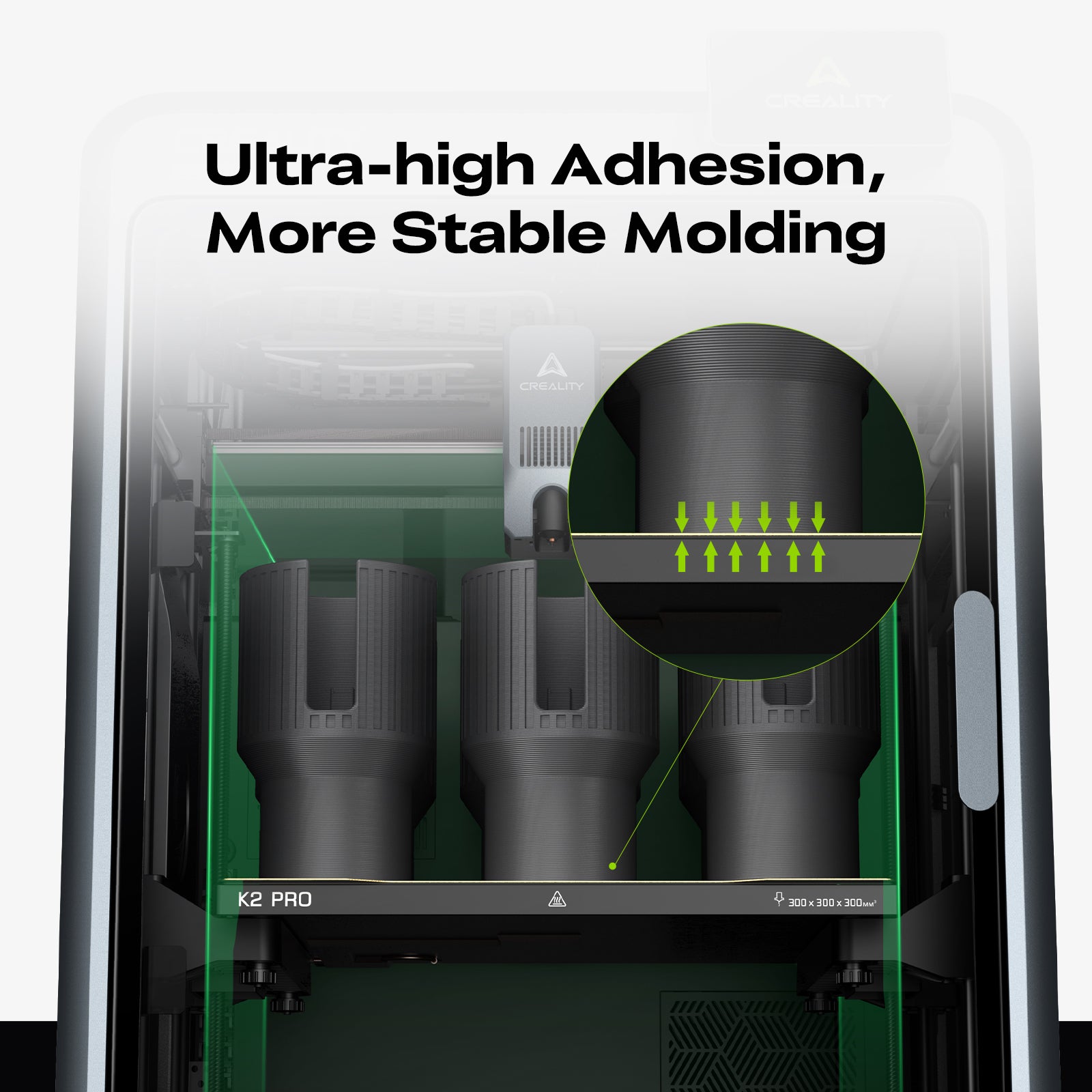 Creality K2 Pro PEI Double-Sided Frosted Build Plate — alternate view