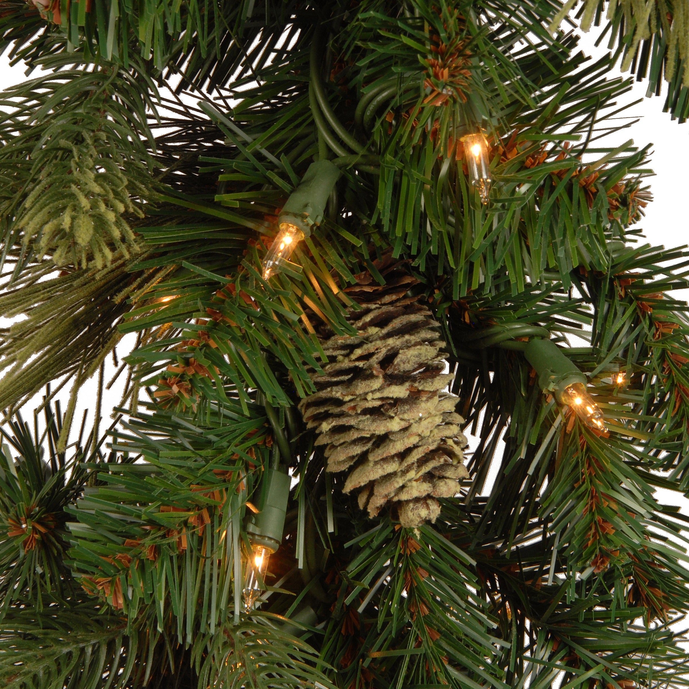 National Tree Company Pre-Lit Artificial Christmas Wreath — alternate view