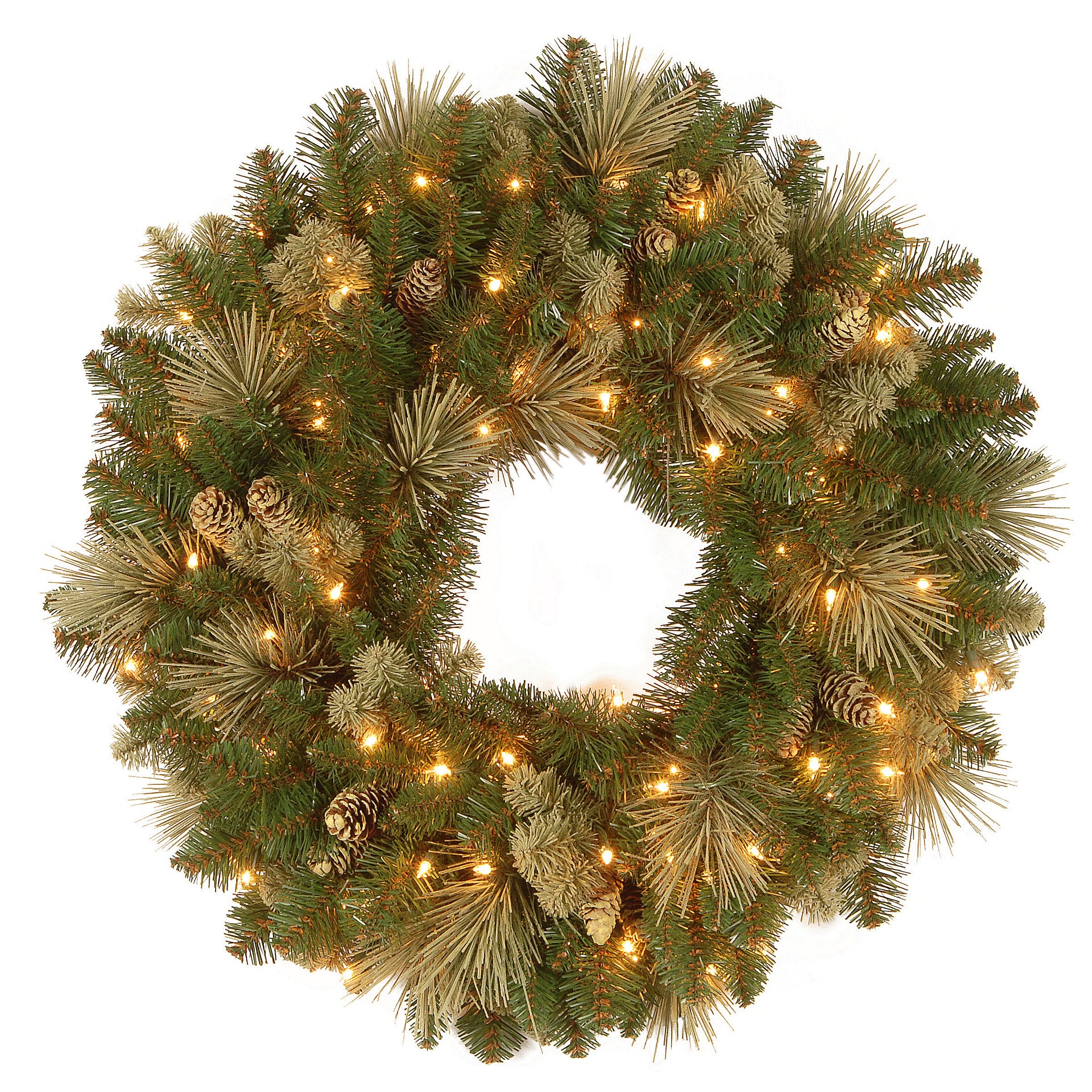 National Tree Company Pre-Lit Artificial Christmas Wreath — alternate view