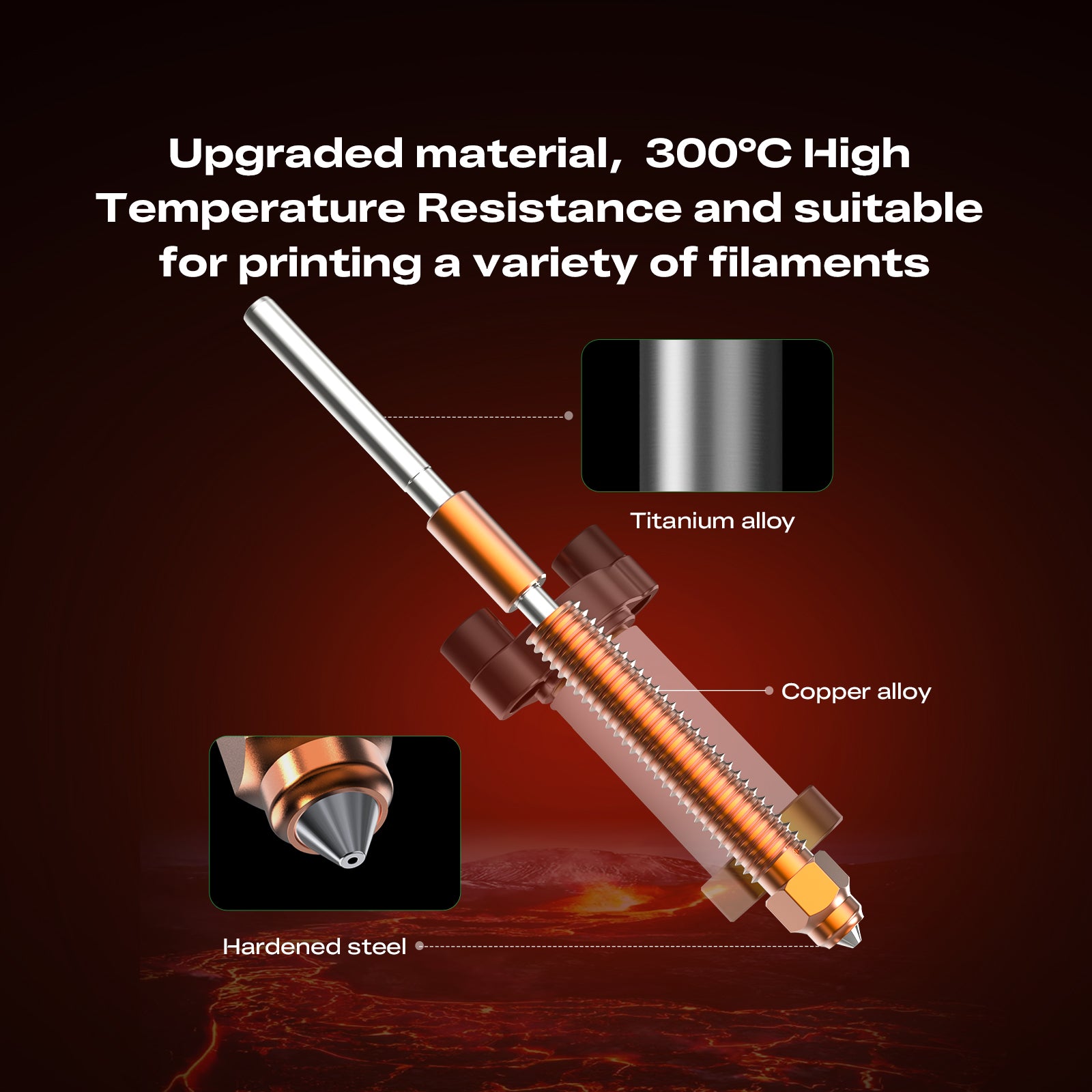 Creality K2 Pro Ceramic Heating Block Kit — alternate view