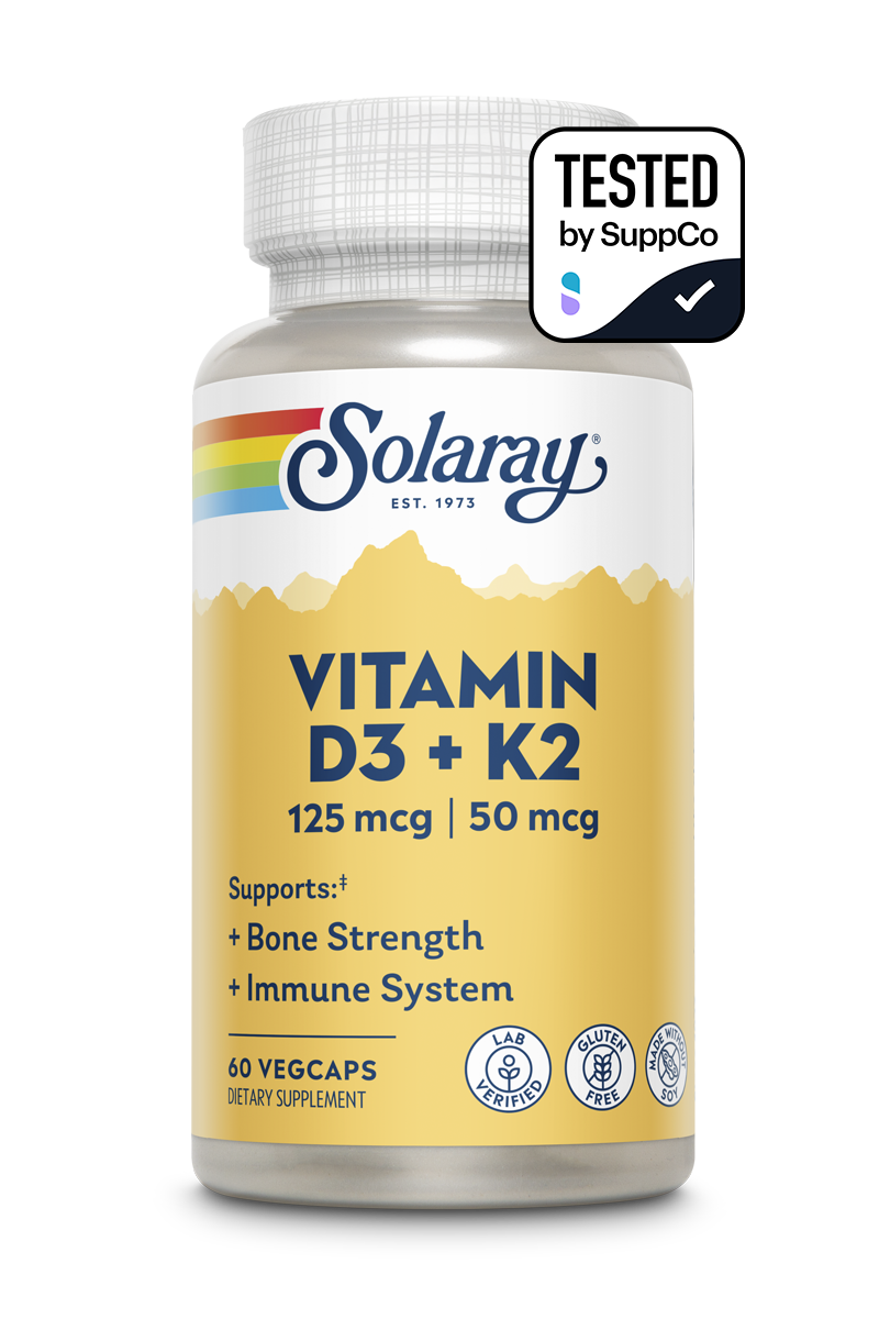 Solaray Vitamin D3 + K2 — alternate view