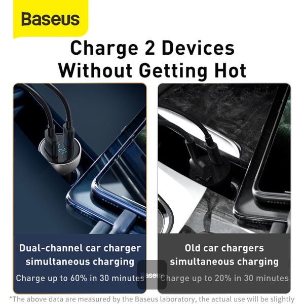 Baseus Quick Charge 3.0 Dual USB Car Charger — alternate view