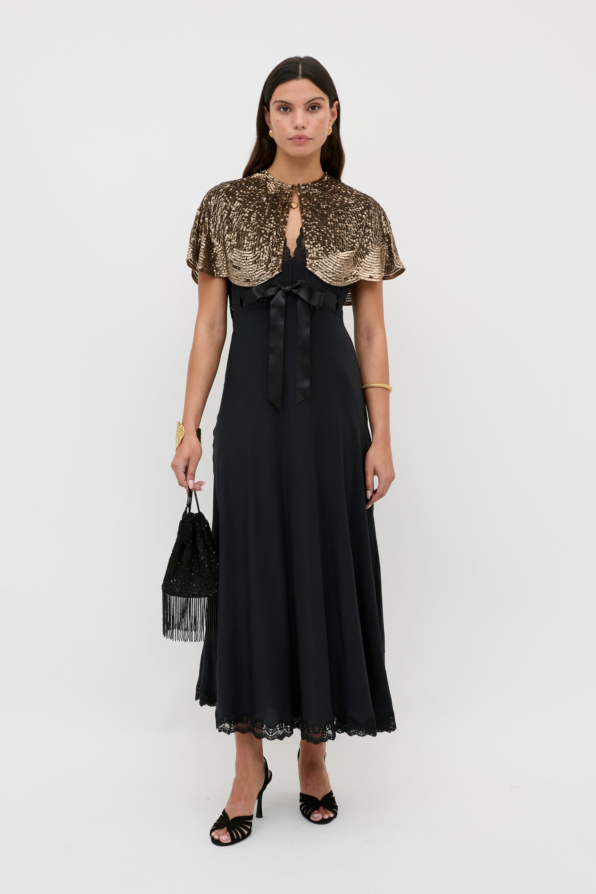 Rixo London Marlice Silk Midi Dress — alternate view