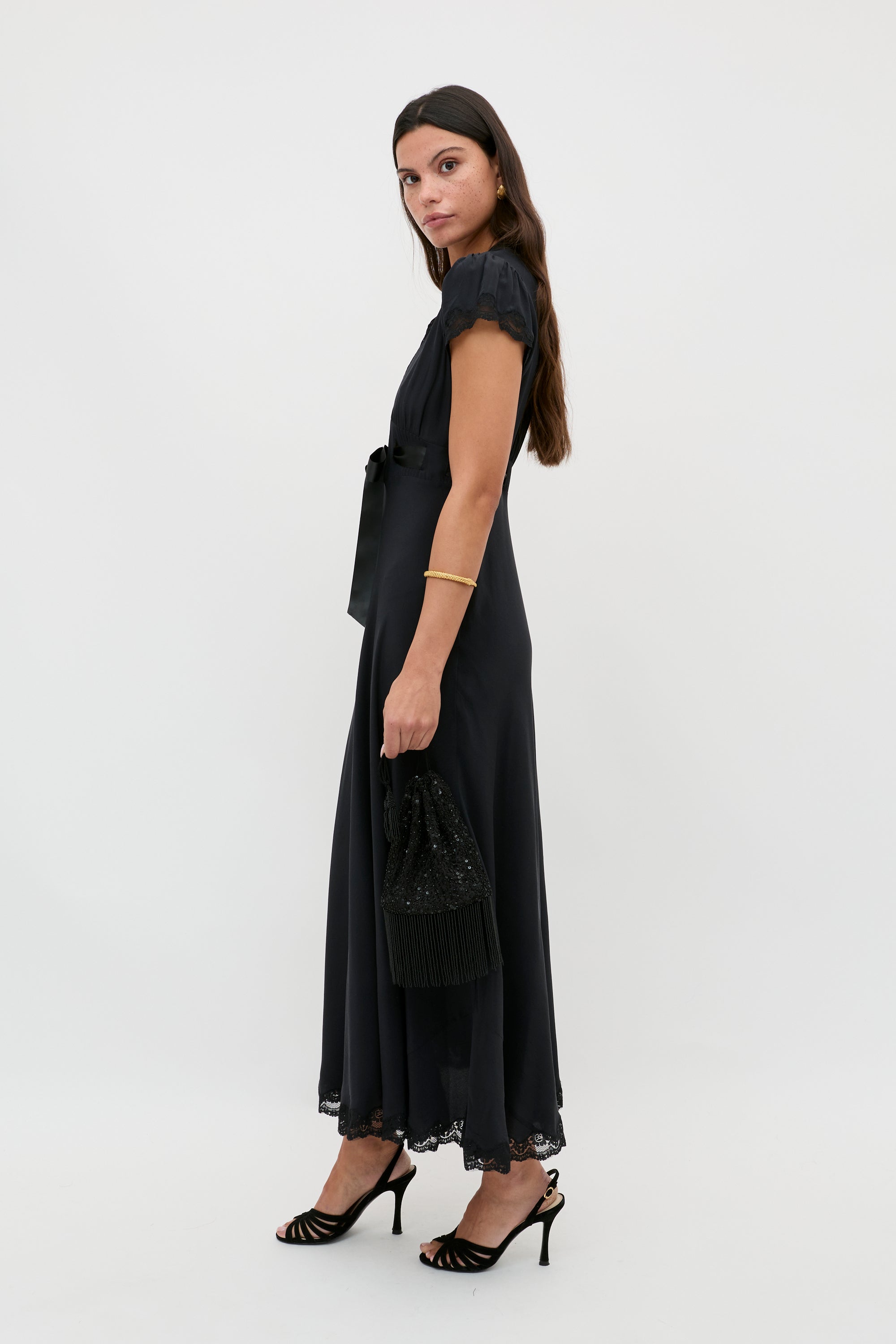 Rixo London Marlice Silk Midi Dress — alternate view