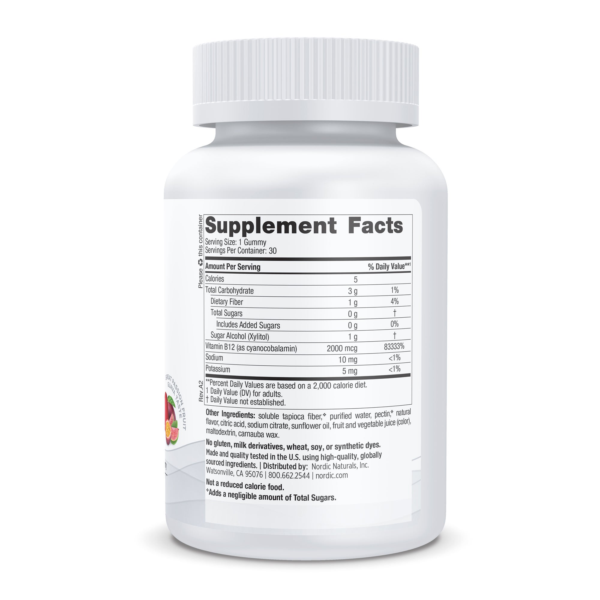 Nordic Zero Sugar Vitamin B12 Gummies — alternate view