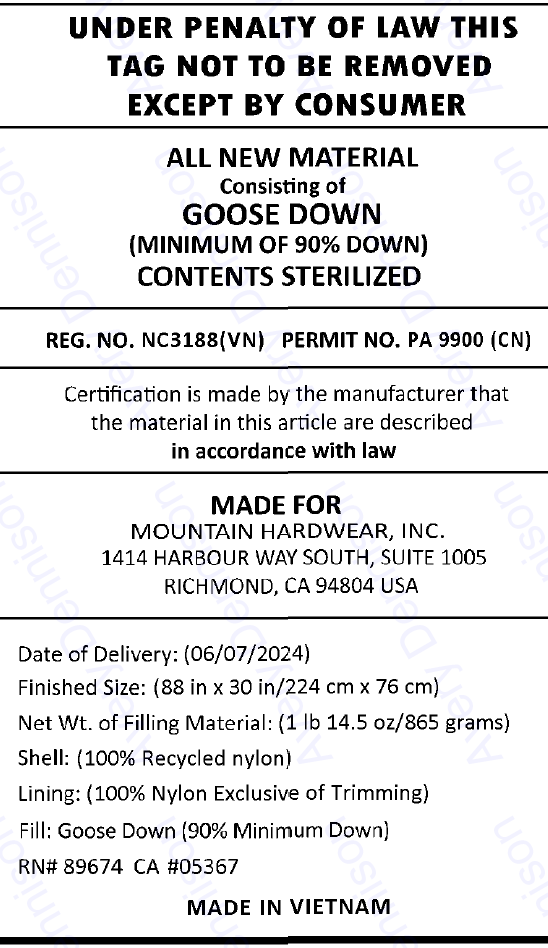 Mountain Hardwear Phantom 0 — alternate view