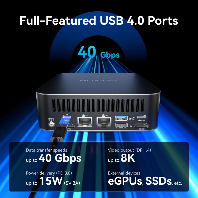 Geekom GT1 Mega Mini PC — alternate view