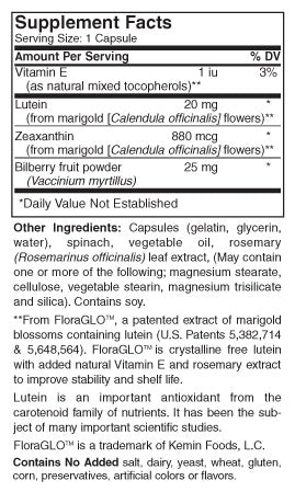 Ask Joe Dimatteo Lutein Plus 20 mg 60 — alternate view