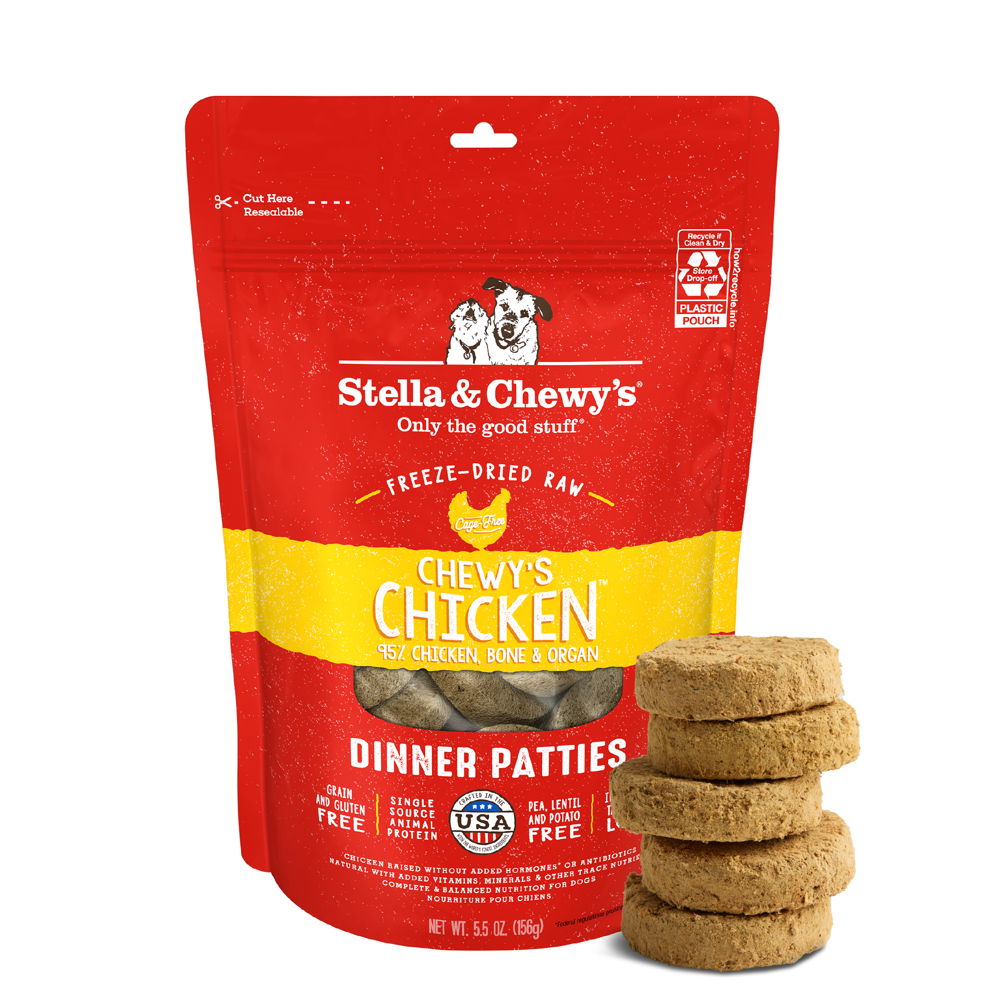 Stella & Chewy's Freeze-Dried Raw Dinner Patties Beef — alternate view