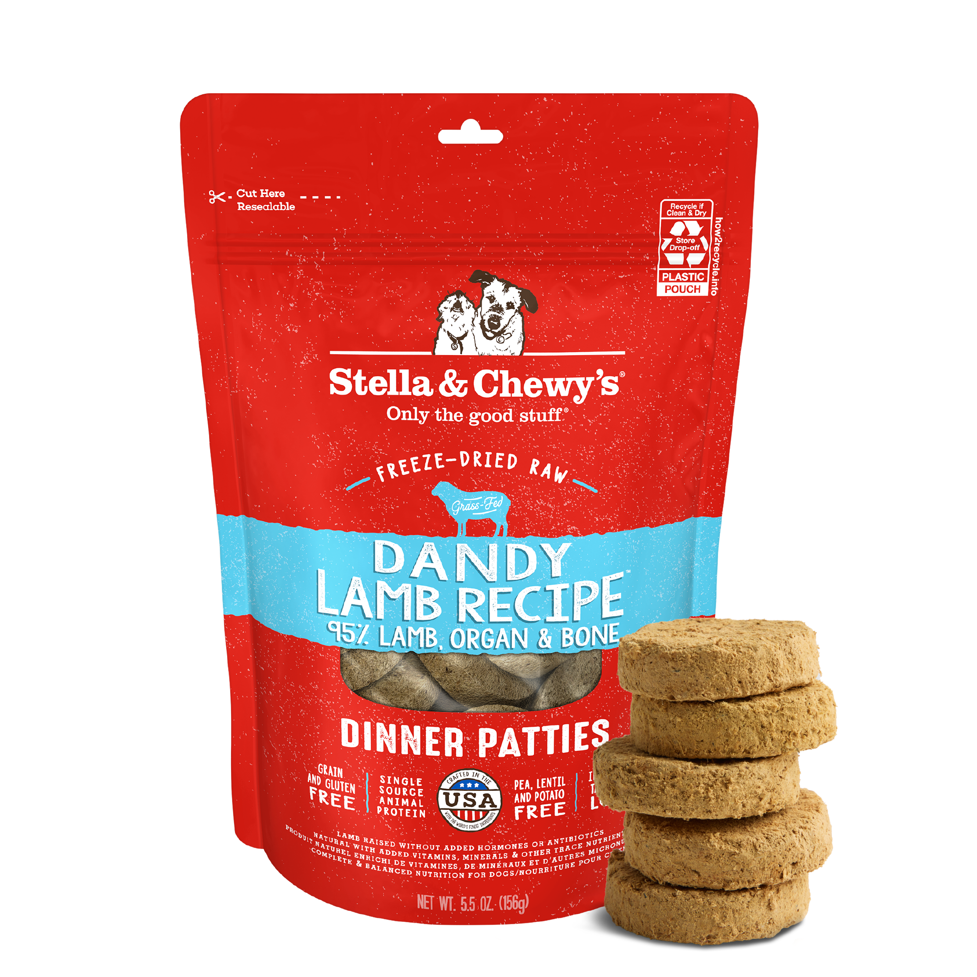 Stella & Chewy's Freeze-Dried Raw Dinner Patties Beef — alternate view