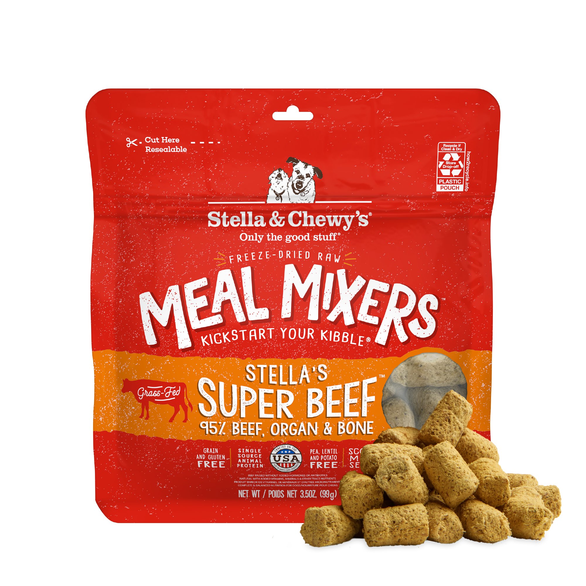 Stella & Chewy's Freeze-Dried Raw Dinner Patties Beef — alternate view