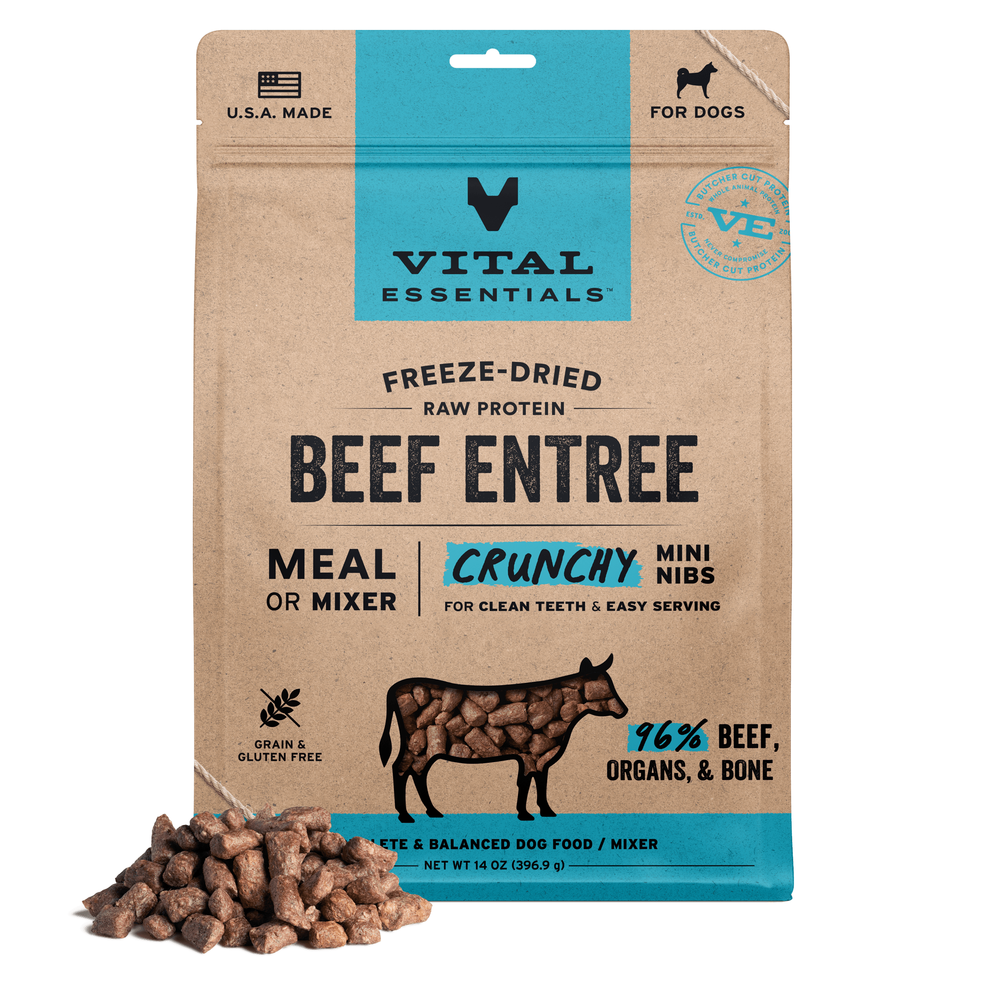 Vital Essentials Freeze-Dried Raw Mini Nibblets Beef