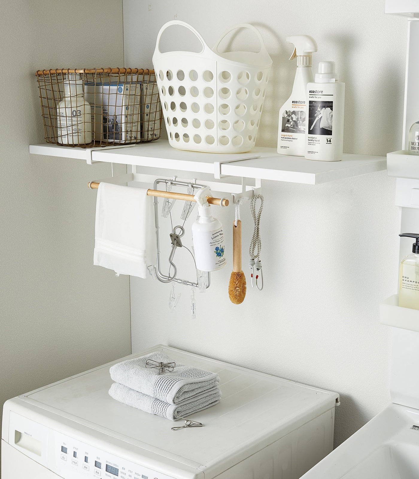 Sageandsill Undershelf Hanger Steel Wood — alternate view