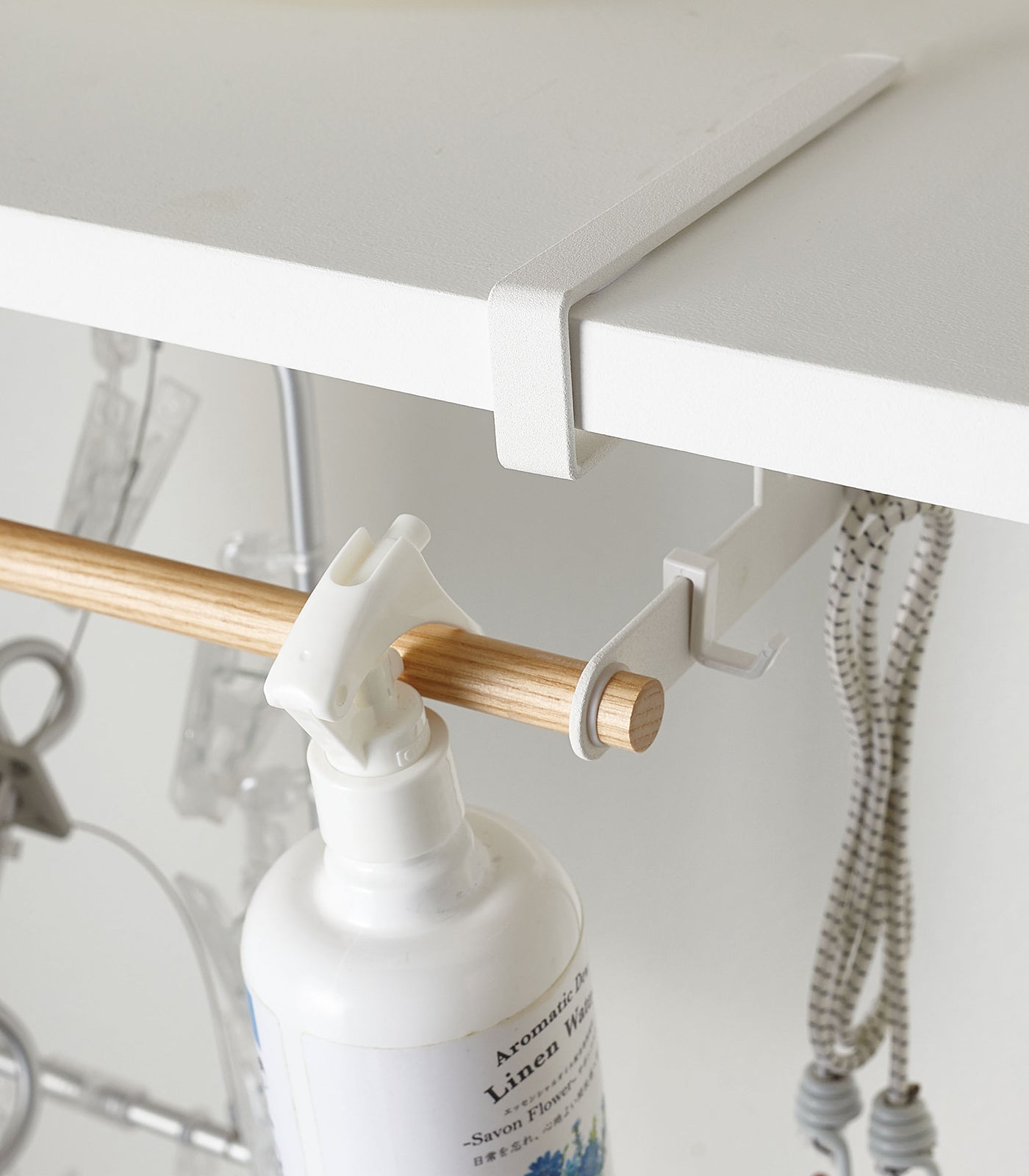 Sageandsill Undershelf Hanger Steel Wood — alternate view