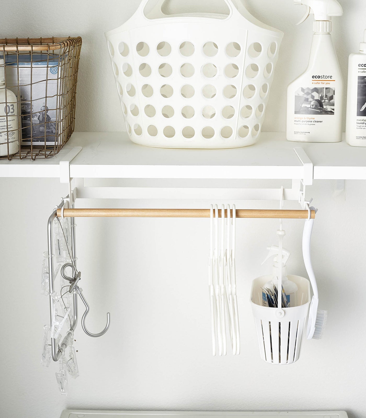 Sageandsill Undershelf Hanger Steel Wood — alternate view
