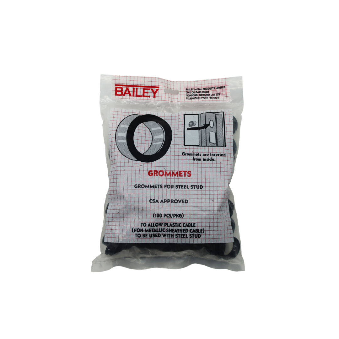Bailey Metal Products Steel Framing Grommets 100PC