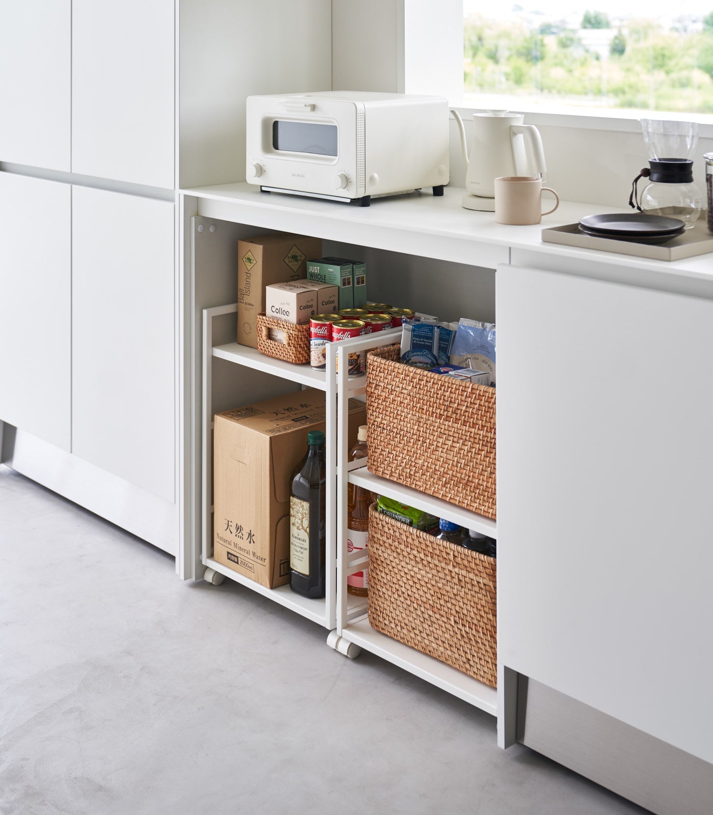 Sageandsill Two Tier Hideaway Storage Cart 24 H Steel — alternate view