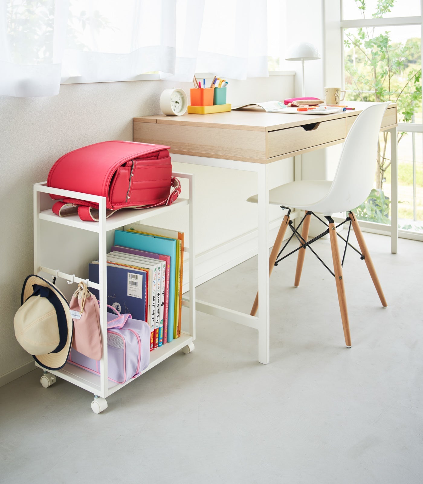 Sageandsill Two Tier Hideaway Storage Cart 24 H Steel — alternate view