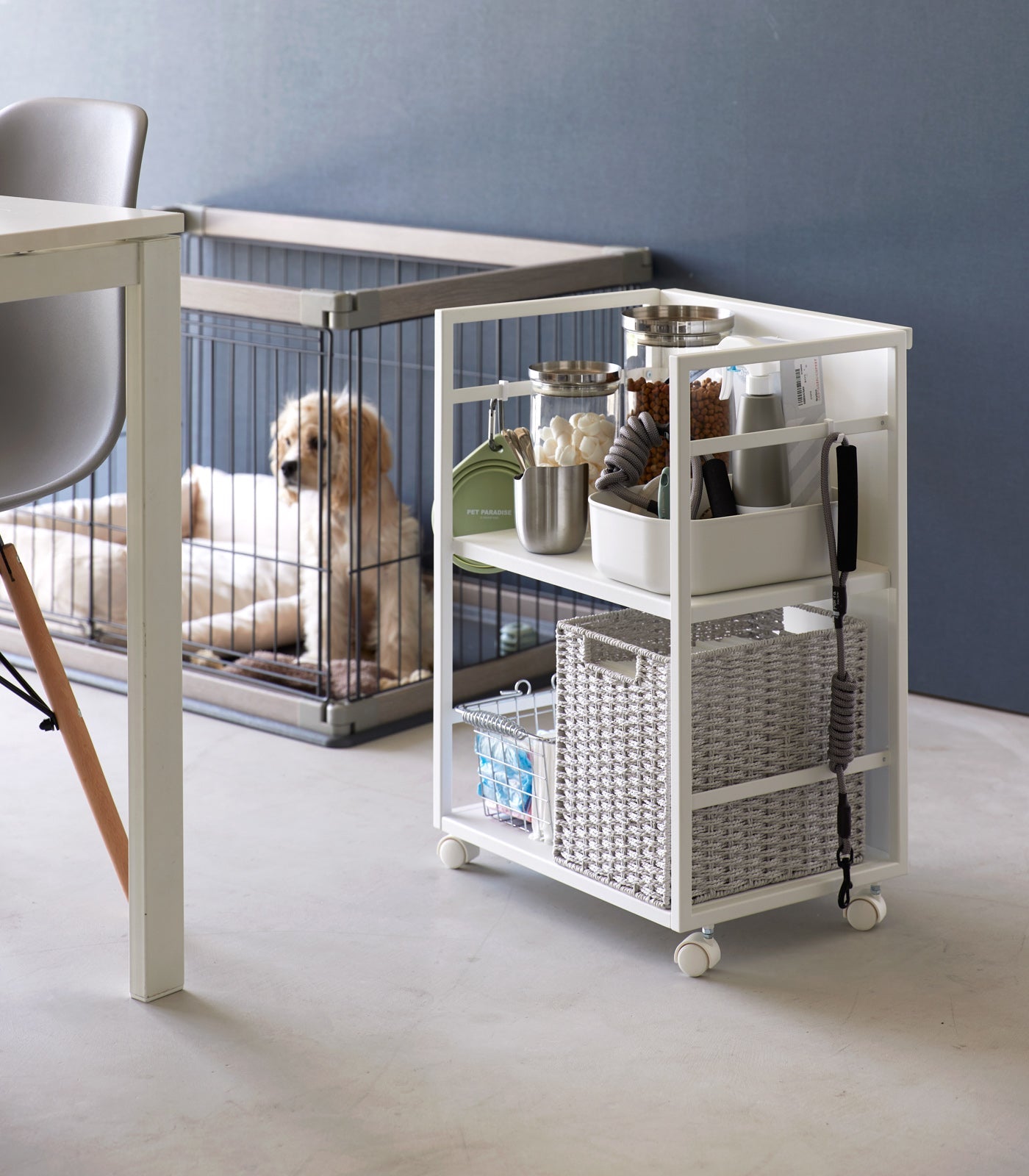 Sageandsill Two Tier Hideaway Storage Cart 24 H Steel — alternate view