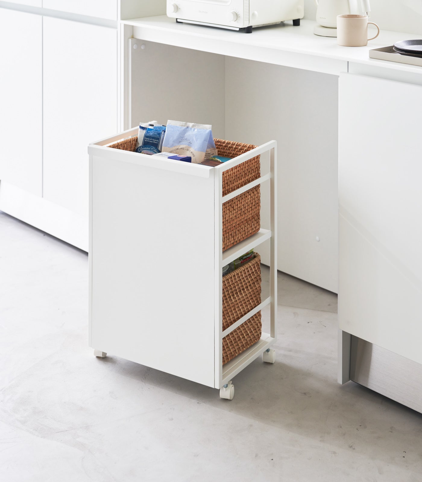 Sageandsill Two Tier Hideaway Storage Cart 24 H Steel — alternate view