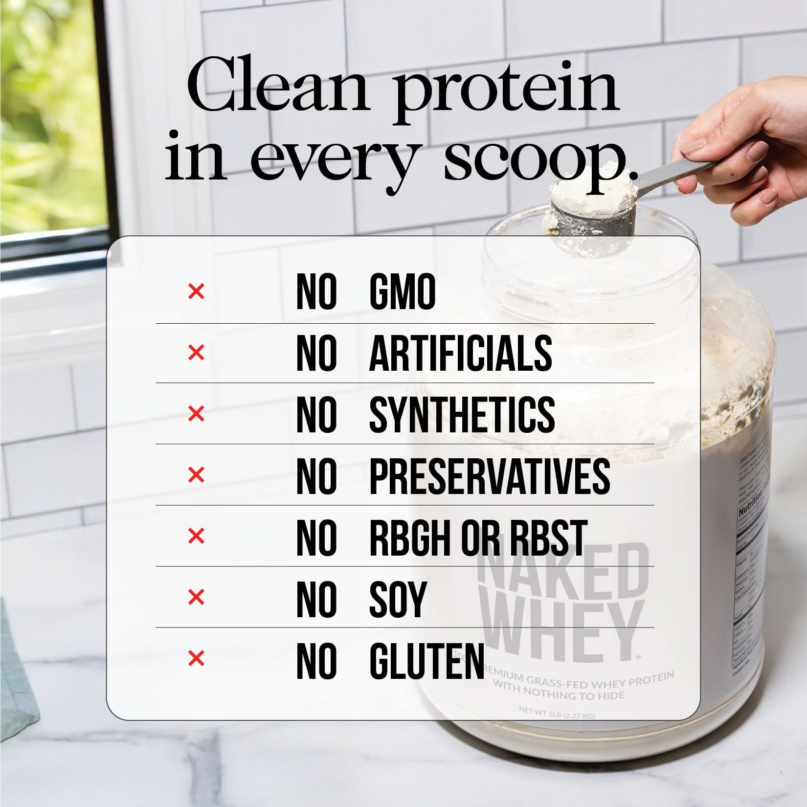Naked Nutrition Naked Whey Unflavored Protein Powder — alternate view