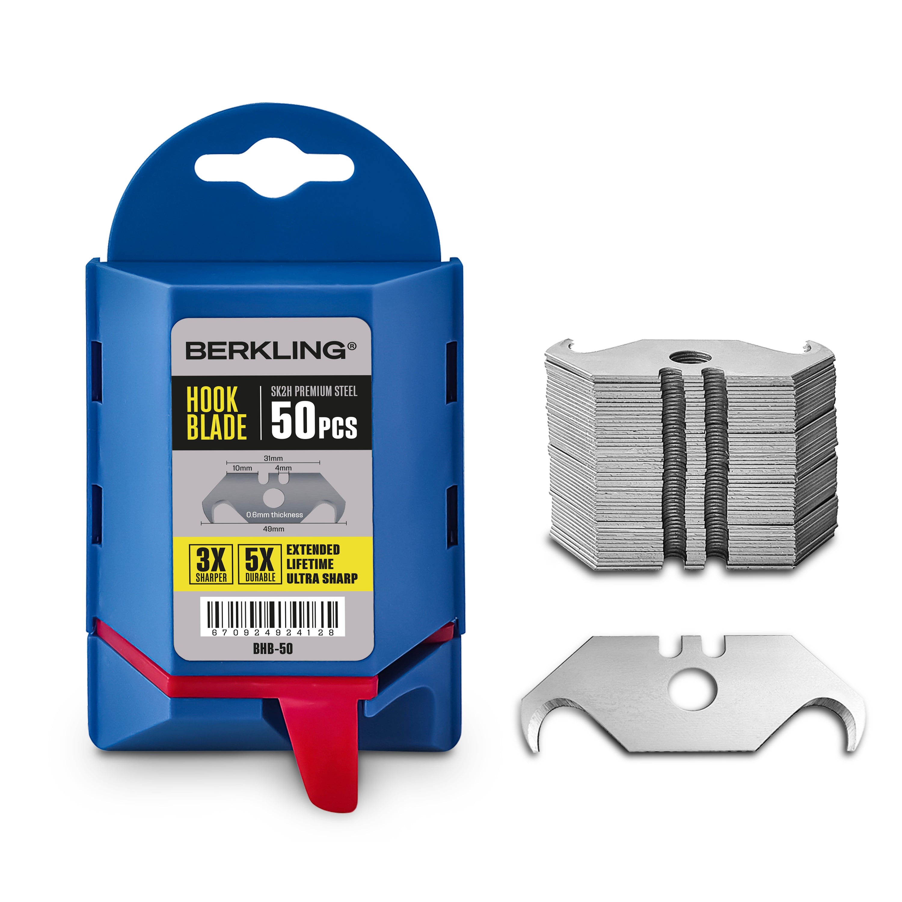 Stanley Hook Blade 50 Pk Utility Knife Blade — alternate view