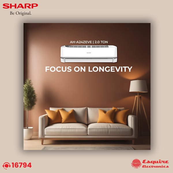 Sharp MNAF122 Air Conditioner — alternate view