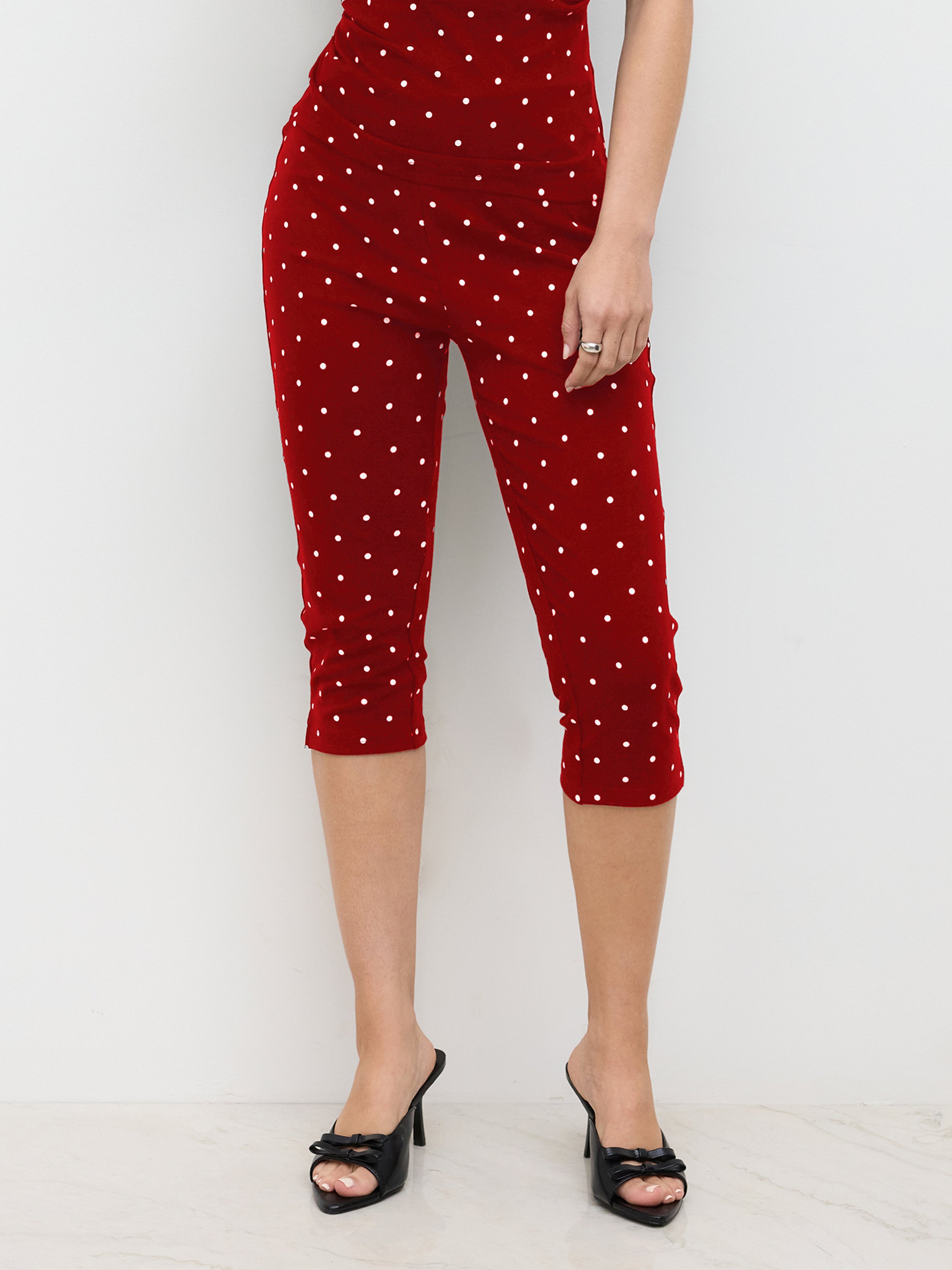 CIDER Polka Dot Midi Dress — alternate view