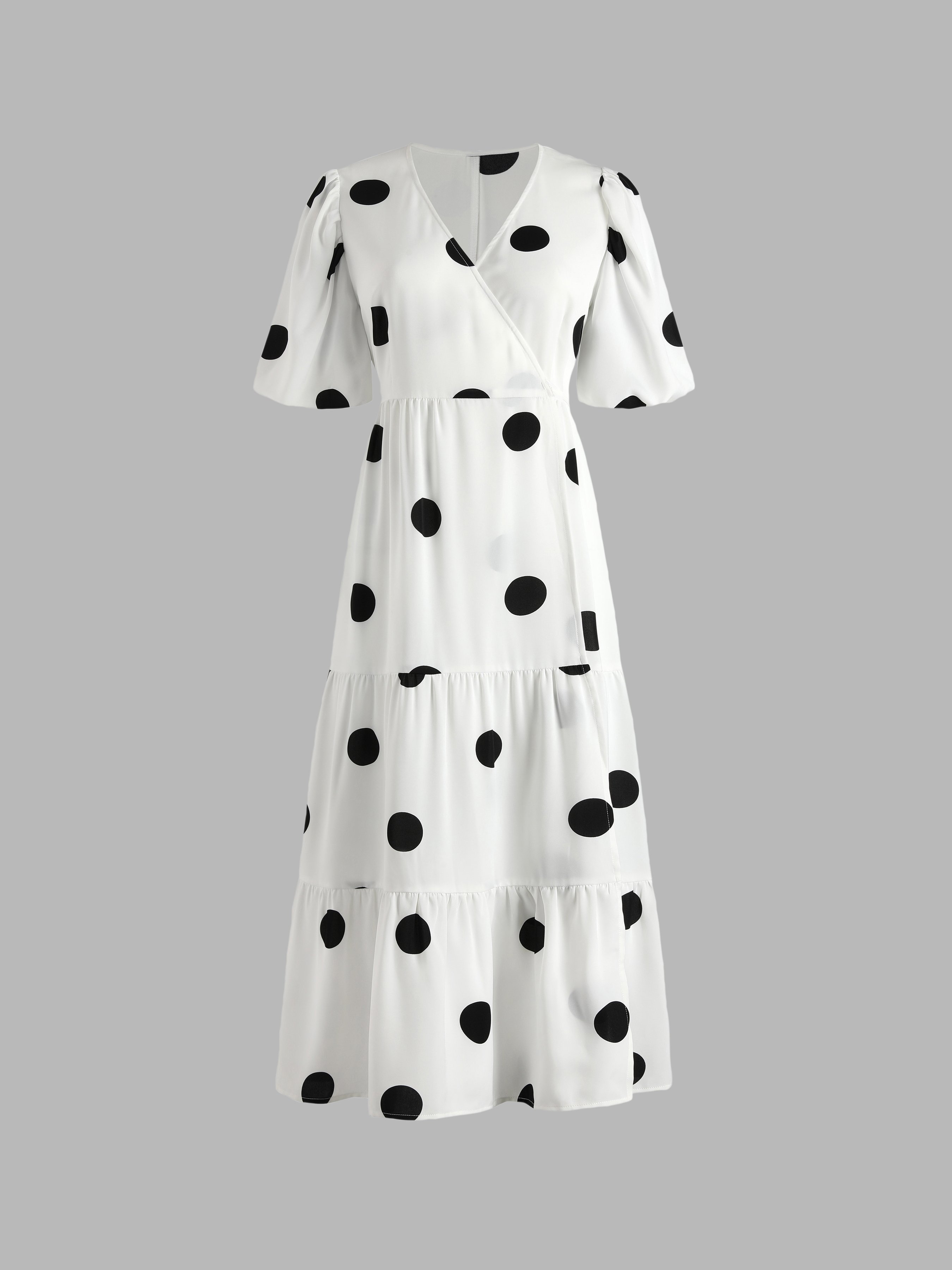 CIDER Polka Dot Midi Dress