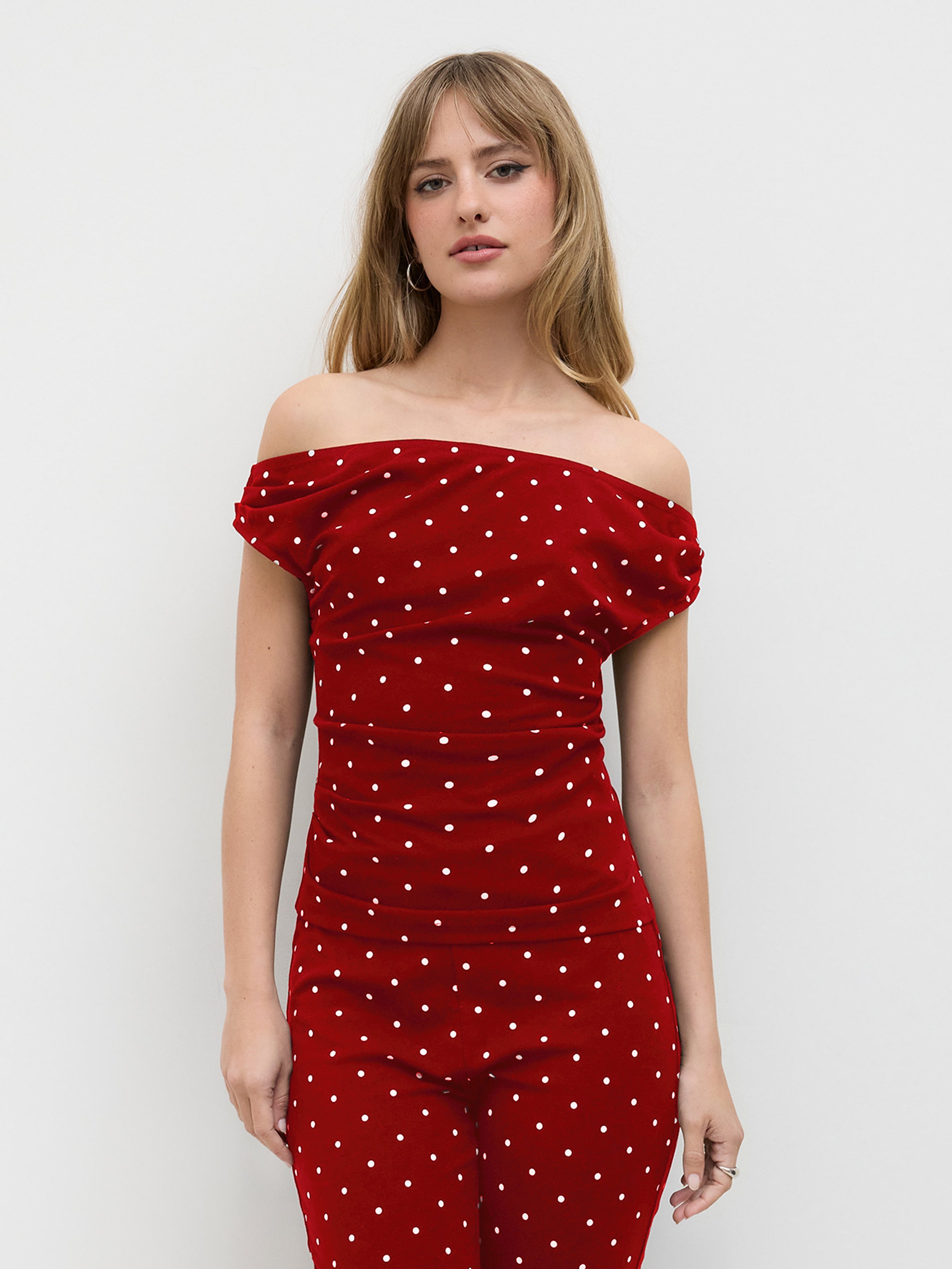 CIDER Polka Dot Midi Dress — alternate view