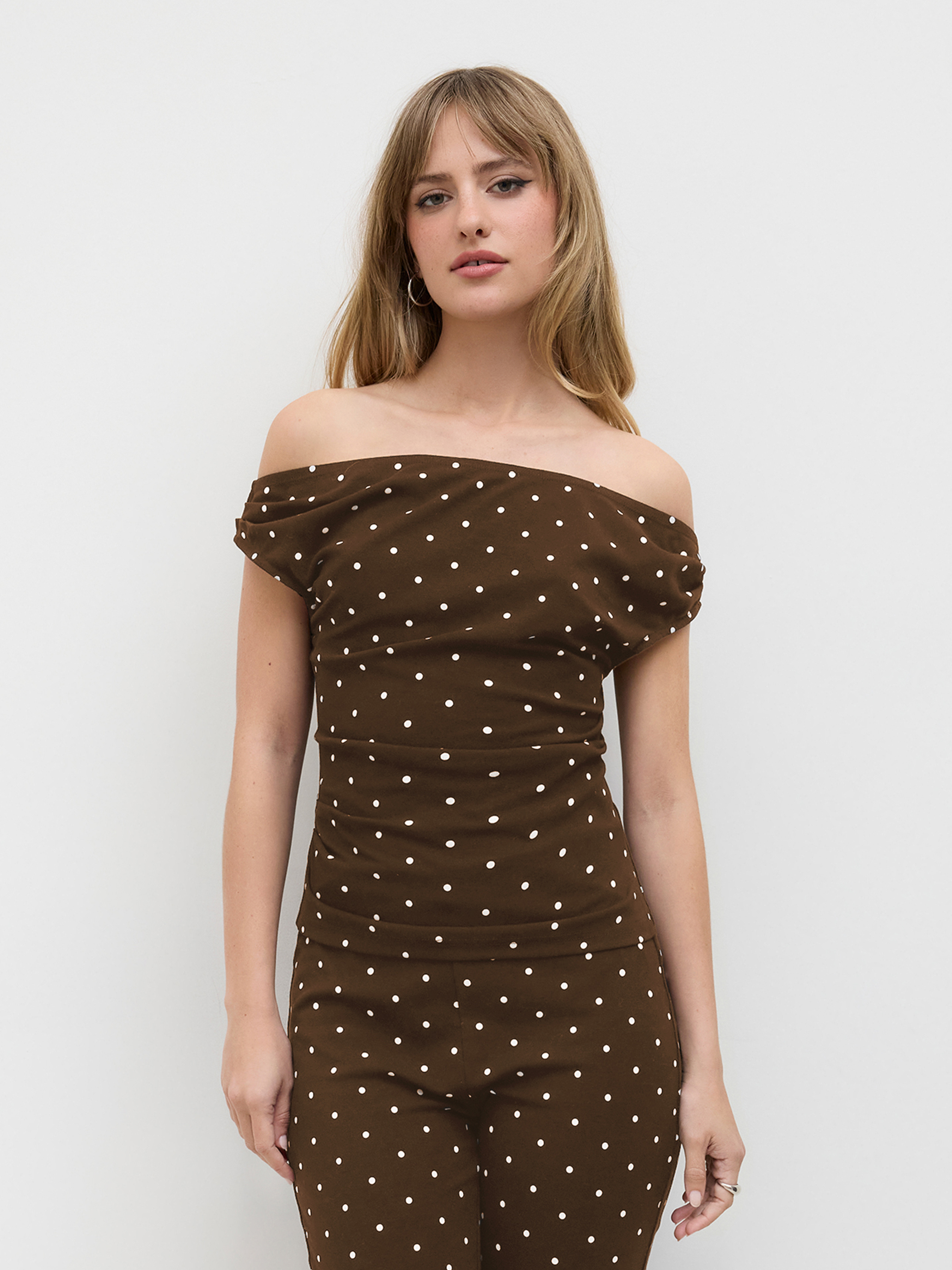 CIDER Polka Dot Midi Dress — alternate view