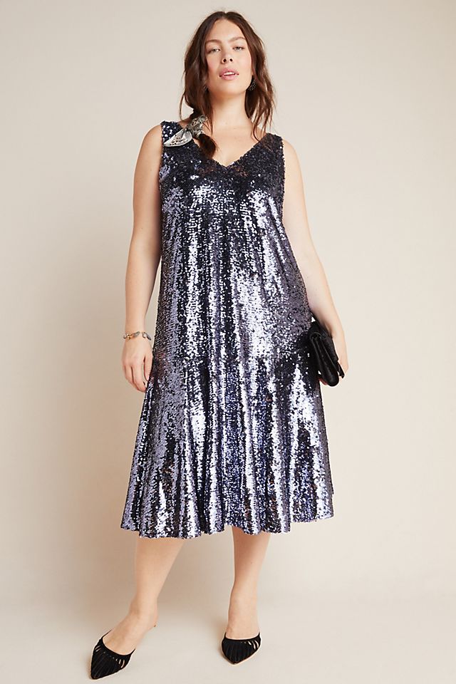 Anthropologie Sybil Sequined Dress — alternate view