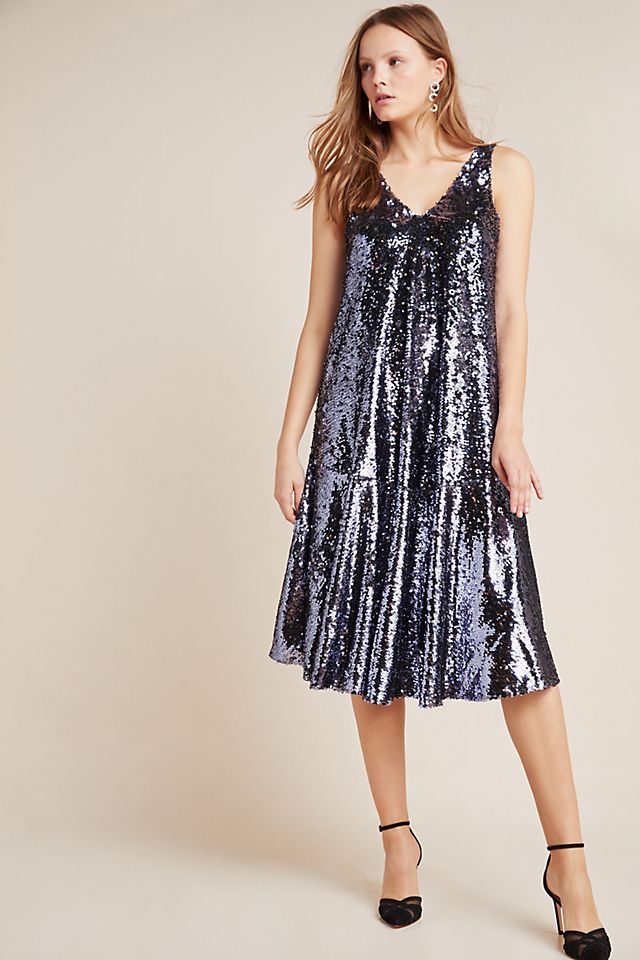 Anthropologie Sybil Sequined Dress