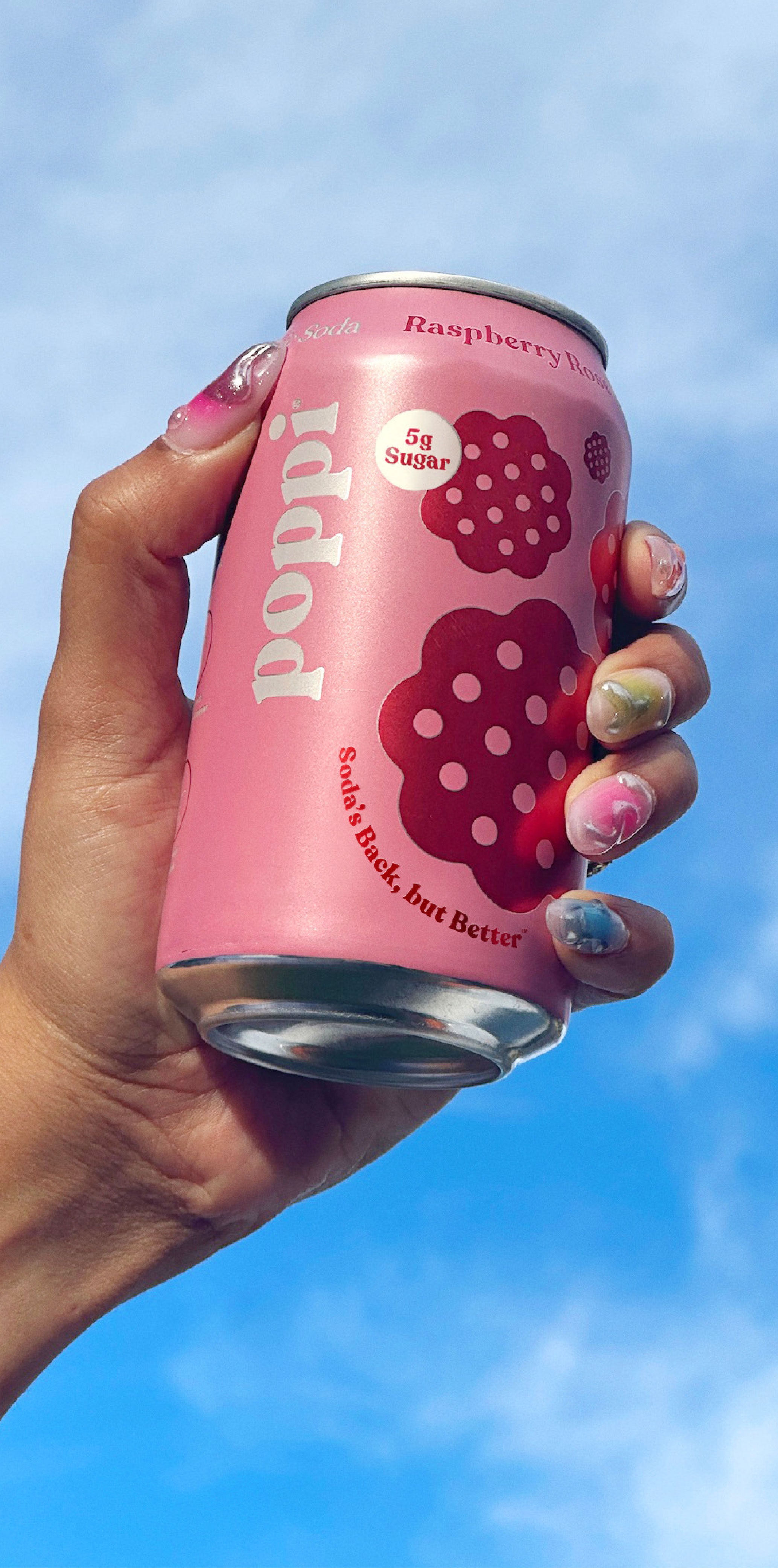 Poppi Raspberry Prebiotic Beverage 12 Oz — alternate view