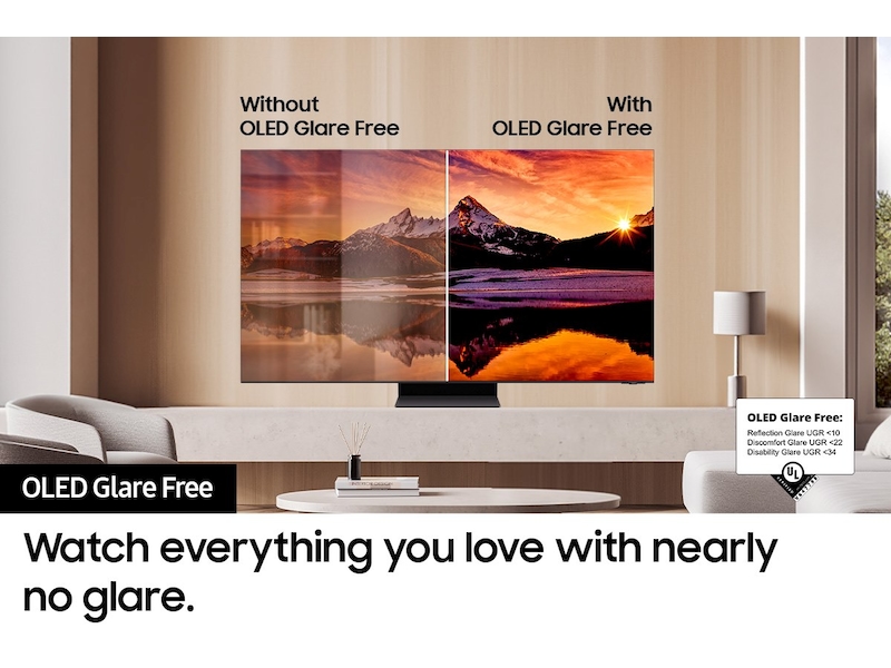 Samsung 55-inch S95D OLED TV — alternate view