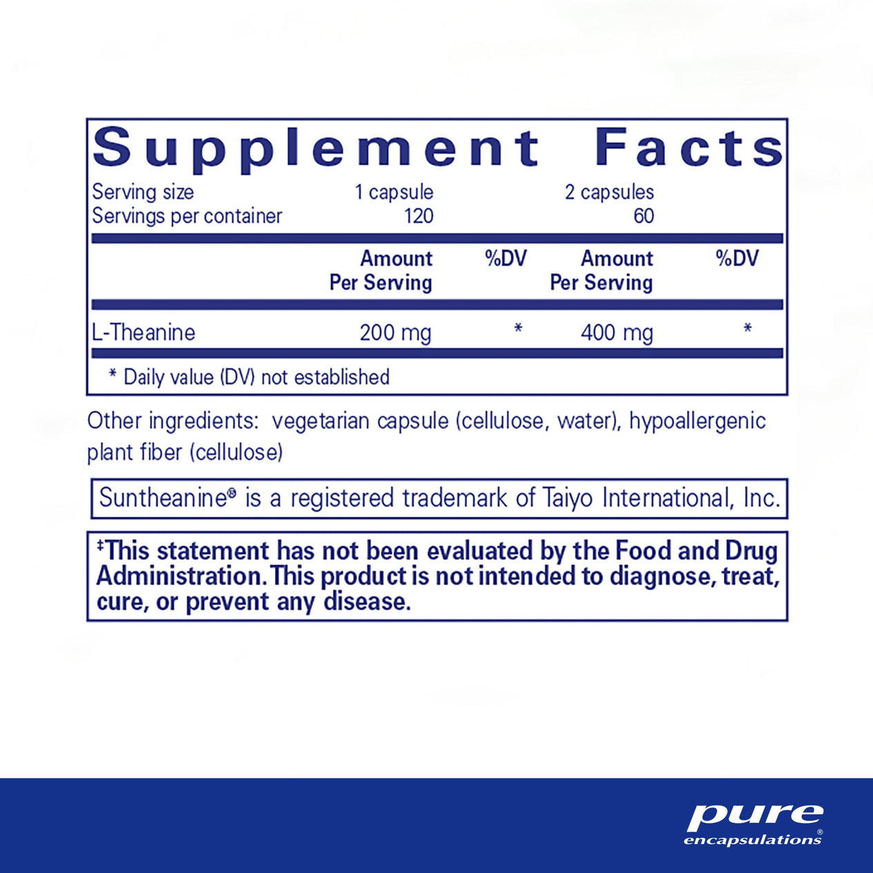 Hickory Drugs L-Theanine Supplement — alternate view