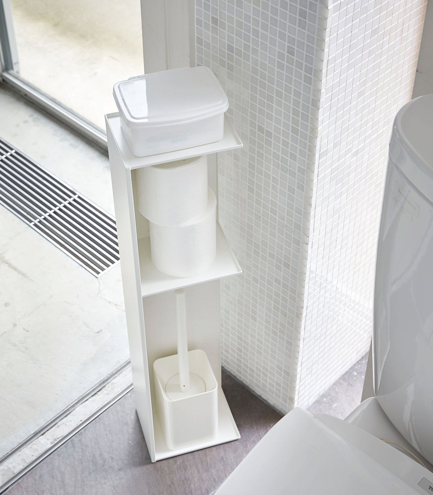 Sageandsill Bathroom Organizer Steel Wood — alternate view