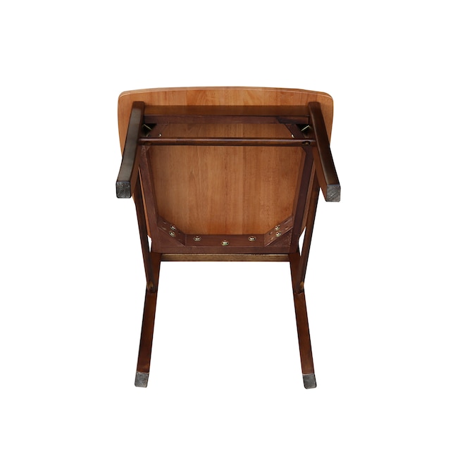 International Concepts X-Back Chairs with Solid Wood Seats Set of 2 — alternate view