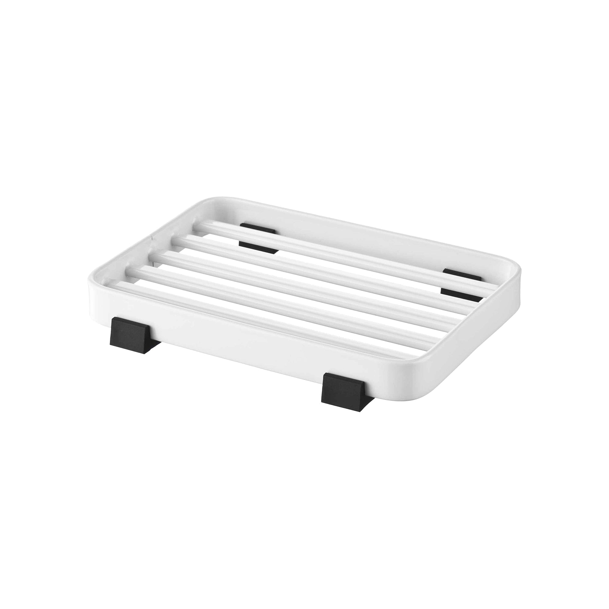 Sageandsill Slotted Soap Tray Steel — alternate view