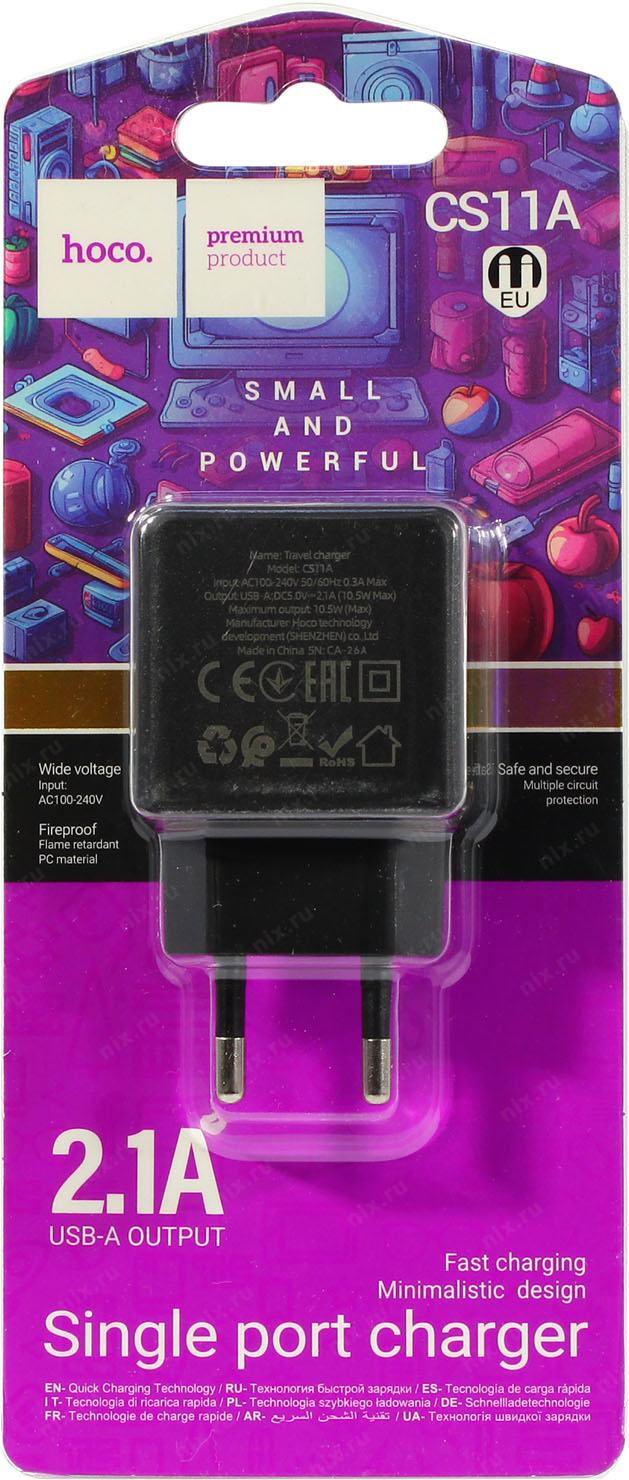 HOCO CS11A 603546 Zaryadnoe Ustrojstvo USB VYH DC5V 105W USB 981515 — alternate view