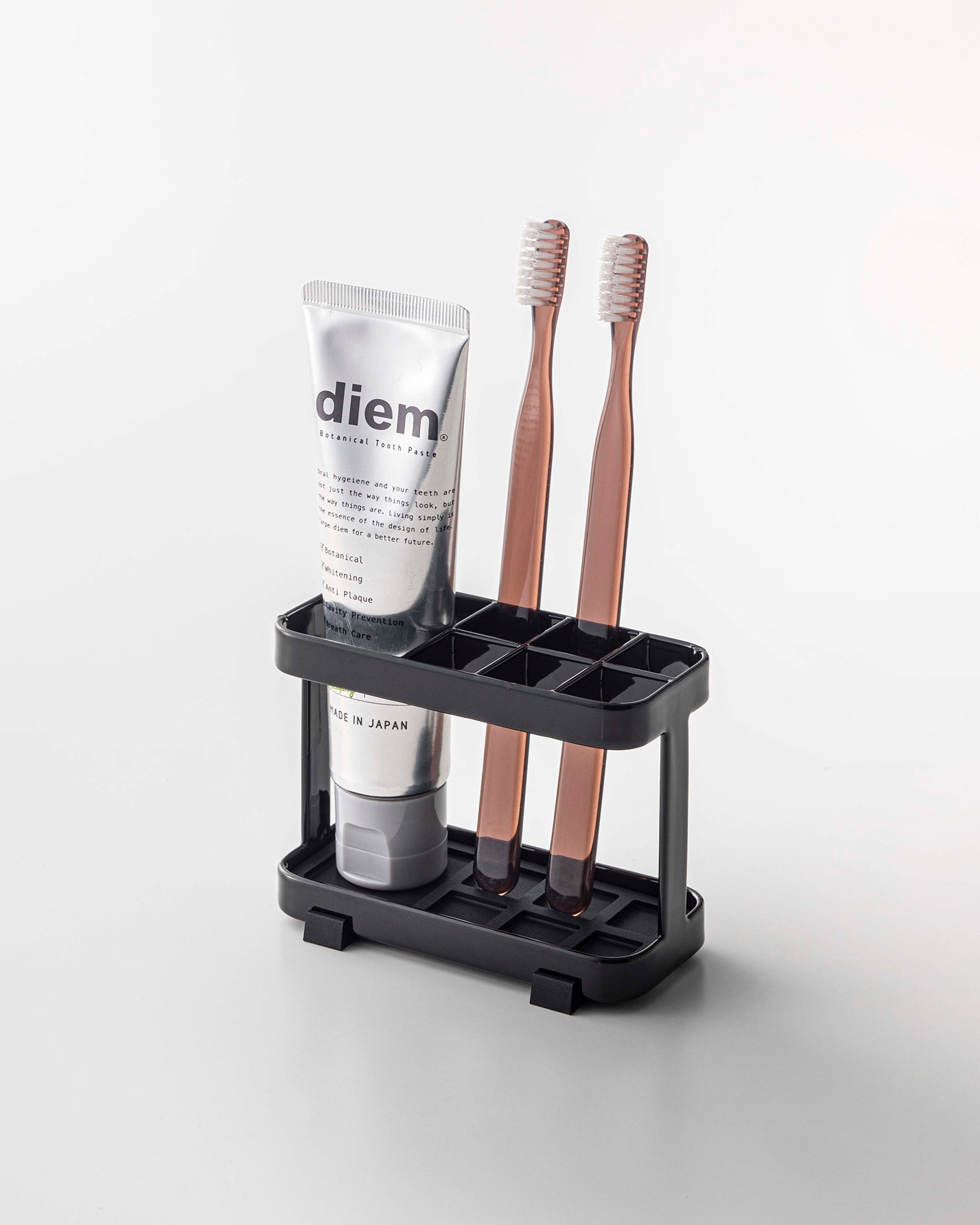 Sageandsill Toothbrush Toothpaste Stand Steel — alternate view