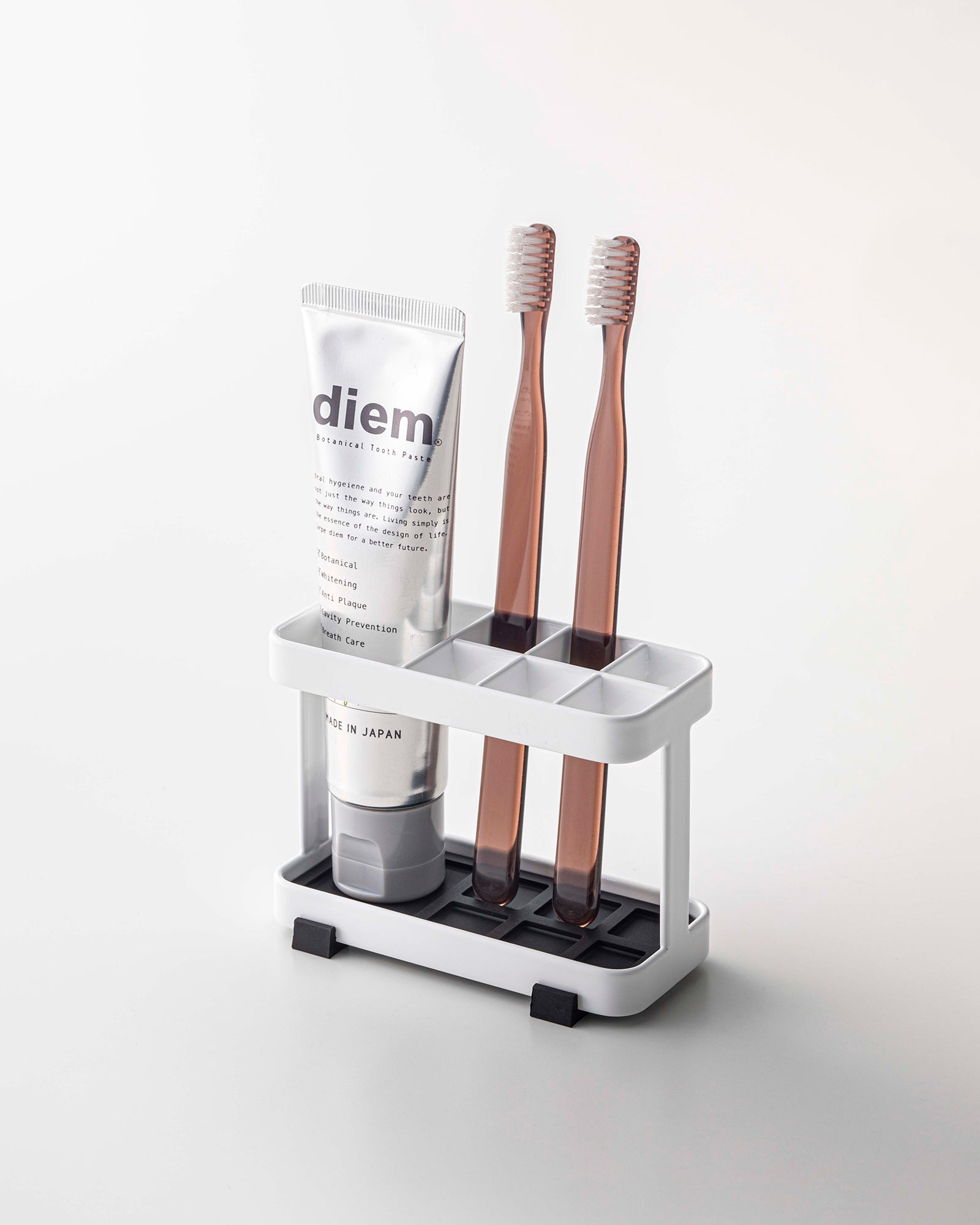 Sageandsill Toothbrush Toothpaste Stand Steel — alternate view
