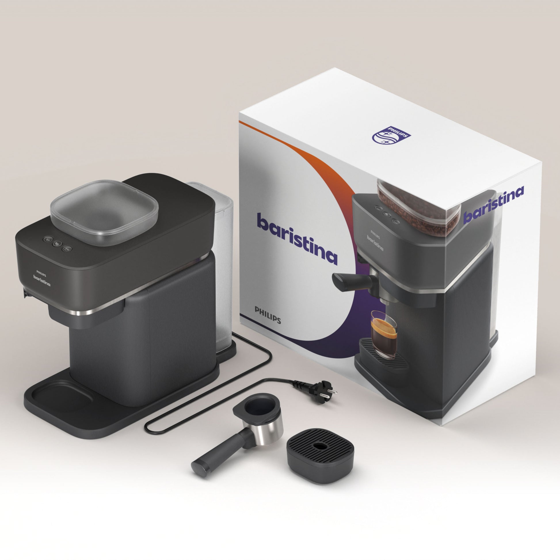 Philips Baristina Espresso Machine — alternate view