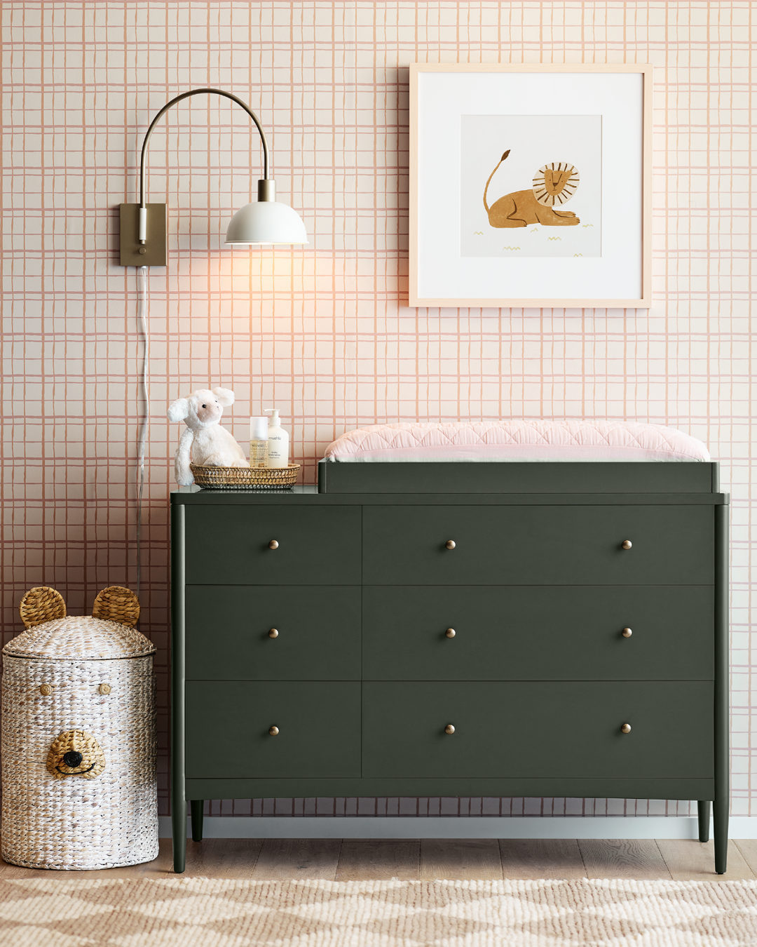 Chasing Paper Plaid Peel and Stick Wallpaper 2x8 — alternate view