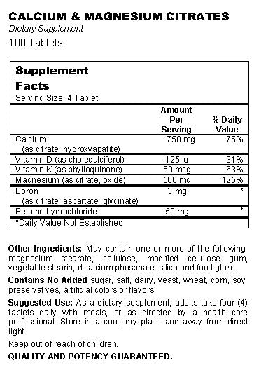 Ask Joe Dimatteo Calcium Magnesium Citrates — alternate view