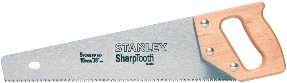 Stanley Short Cut Toolbox Saw — alternate view