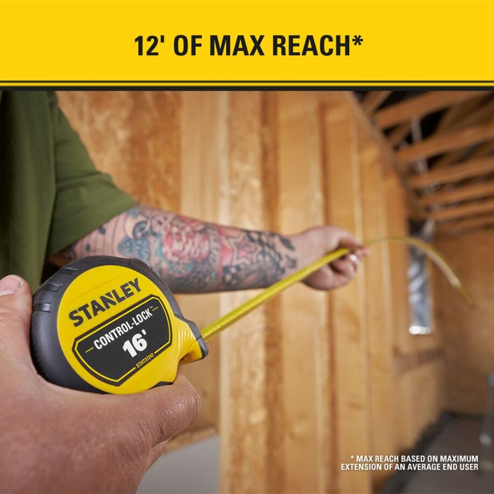 Stanley Control Lock Tape Measure — alternate view